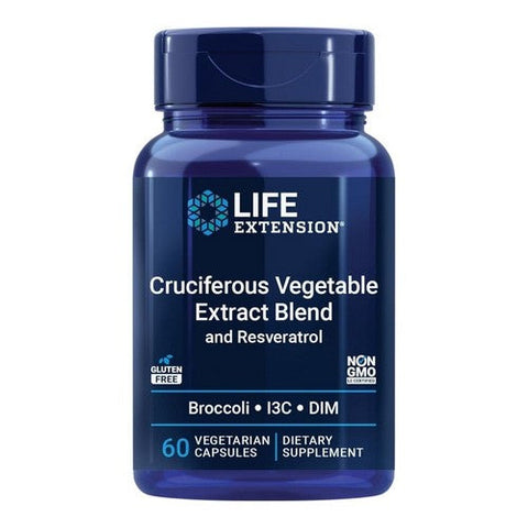 Life Extension, Triple Action Cruciferous Vegetable Extract, with Resveratrol 60 vcaps