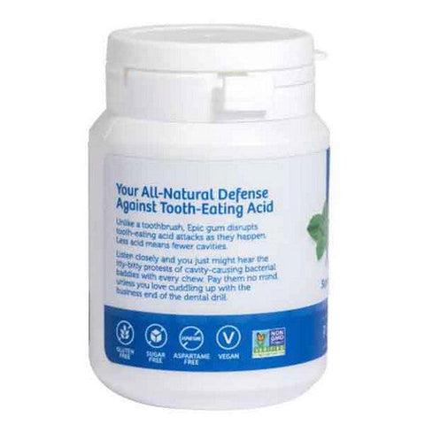 Epic Dental, Xylitol Gum Sugar-Free Peppermint, Peppermint 50 ct Epic Dental