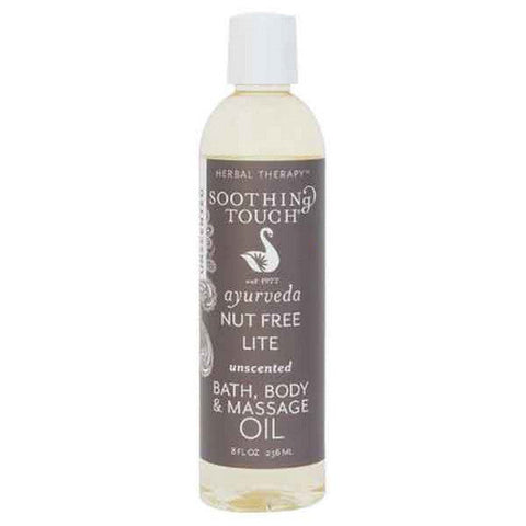 Soothing Touch, Massage Oil Nut Free Lite, Nut Free Lite, 8 Oz Soothing Touch