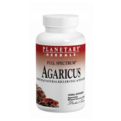 Planetary Herbals, Agaricus Extract Full Spectrum, 500 mg, 90 cap Planetary Herbals