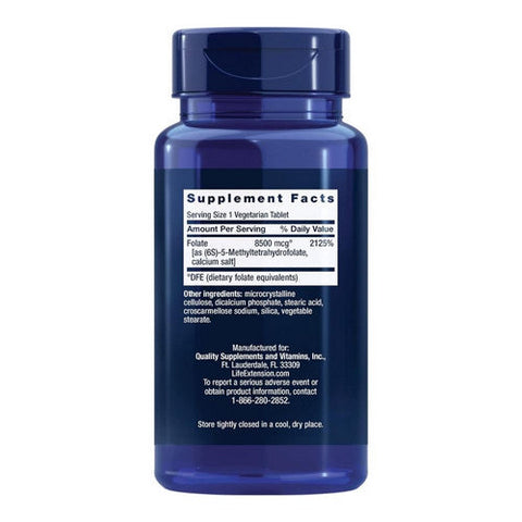 Life Extension, High Potency Optimized Folate L-Methylfolate, 8500 Mcg DFE, 30 Veg Caps