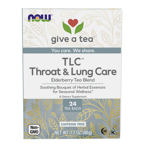 Now Foods, TLC Throat and Lung care Tea, 24 Bags Now Foods