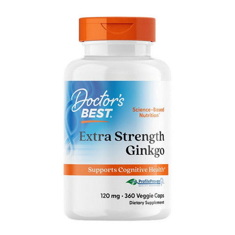 Doctors Best, Extra Strength Ginkgo, 120 Mg, 360 Veggie Caps Doctors Best
