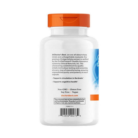 Doctors Best, Extra Strength Ginkgo, 120 Mg, 360 Veggie Caps Doctors Best