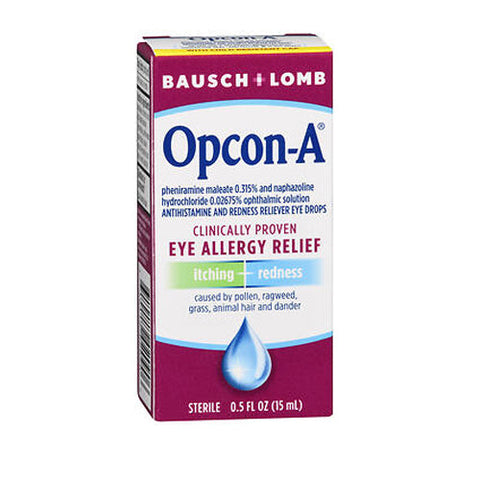 Bausch + Lomb, Bausch And Lomb Opcon-A Eye Drops For Itching And Redness, 0.5 Oz Bausch + Lomb