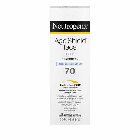 Polysporin, Neutrogena Age Shield Face Sunblock Spf 70, 3 oz Neutrogena