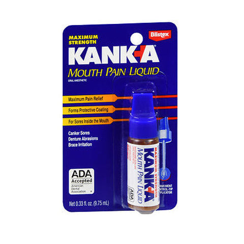 Kank-A, Mouth Pain Liquid Maximum Strength, 0.33 Oz Kank-A