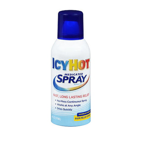 Icy Hot, Medicated Pain Relief Spray Maximum Strength, 4 oz Icy Hot