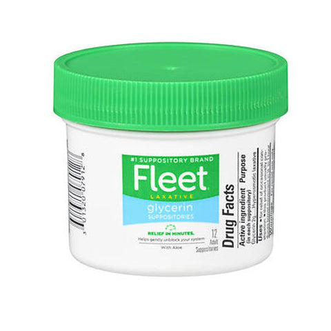 Fleet, Glycerin Suppositories Adult, 12 each Fleet