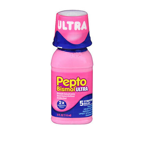 Pepto-Bismol, Maximum Strength Liquid Upset Stomach Reliever Antidiarrheal, 4 oz Pepto-Bismol