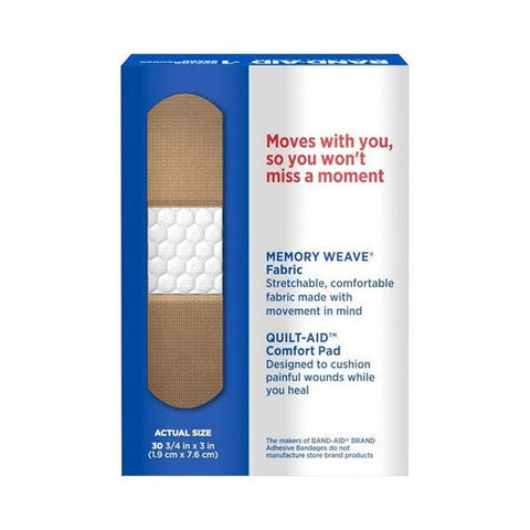 Band-Aid, Flexible Fabric Adhesive Bandages, 30 Count Band-Aid