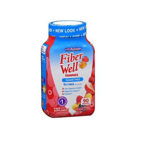 Vitafusion, Fiber Well Sugar Free Peach Strawberry And Blackberry, 90 Gummies Vitafusion