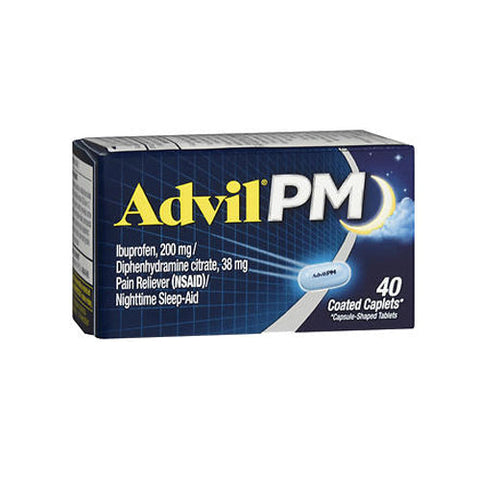 Advil, Pain Reliever And Nighttime Sleep Aid, 40 Caplets Advil