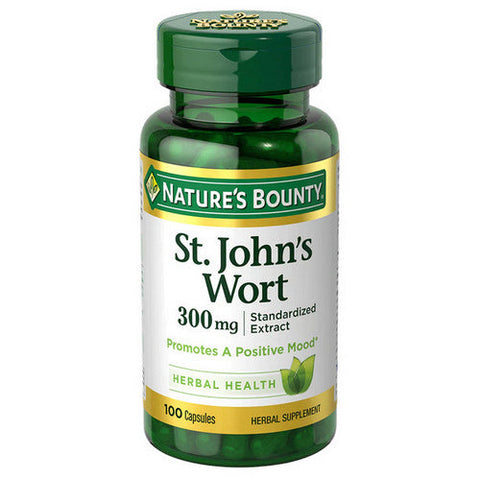 Nature's Bounty, Nature's Bounty St. Johns Wort Herbal Supplement, 300 mg, 100 caps Nature's Bounty