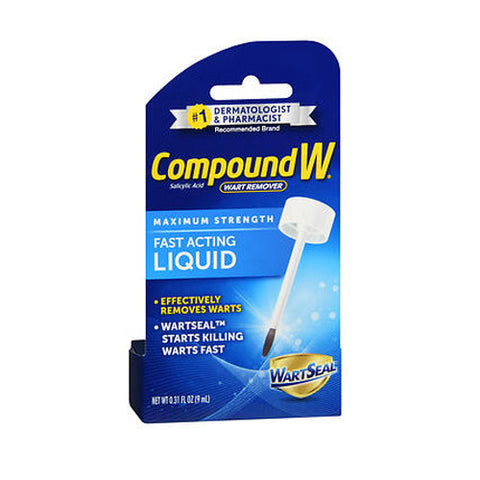 Med Tech Products, Compound W Wart Remover - Maximum Strength Liquid, 0.31 oz Compound W