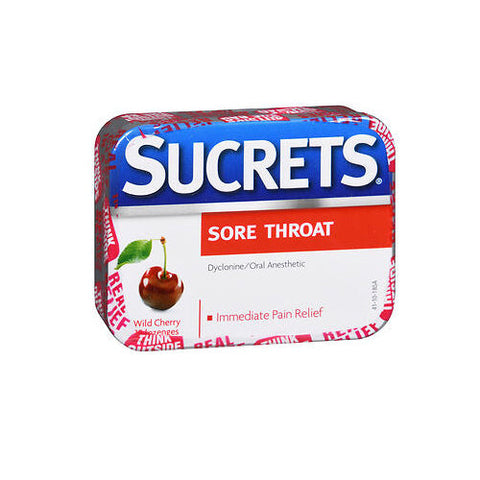 Sucrets, Sore Throat Lozenges Wild Cherry, 18 Count Sucrets