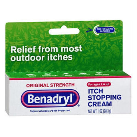 Benadryl, Itch Stopping Cream Original Strength, 1 Oz Benadryl