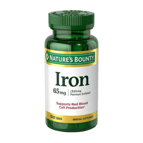 Nature's Bounty, Iron, 65 Mg, 100 Tablets
