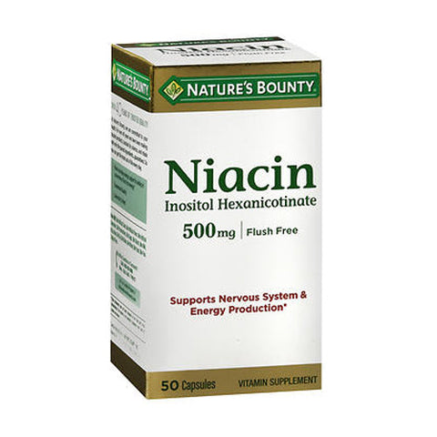 Nature's Bounty, Natures Bounty Flush Free Niacin, 50 caps Nature's Bounty