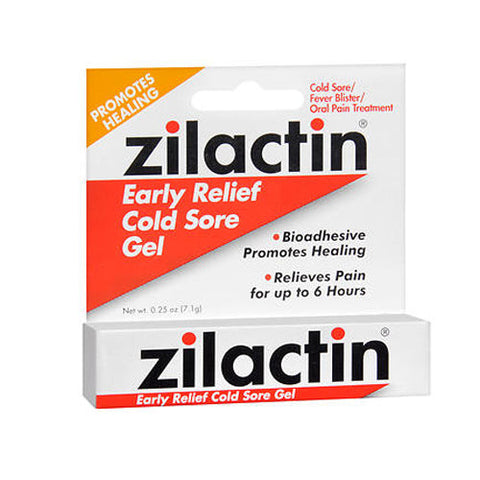 Zilactin, Cold Sore Gel, 0.25 Oz Zilactin