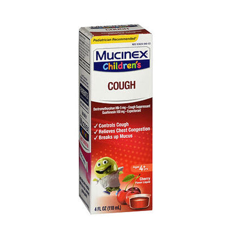 Airborne, Mucinex Childrens Cough Liquid, Cherry Flavor 4 oz Mucinex