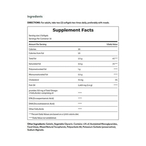Nature's Bounty, Natures Bounty Odorless Fish Oil, 1200 mg, 60 tabs Nature's Bounty