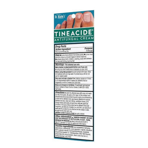Dr. Blaines, Tineacide Antifungal Cream, 1.25 Oz