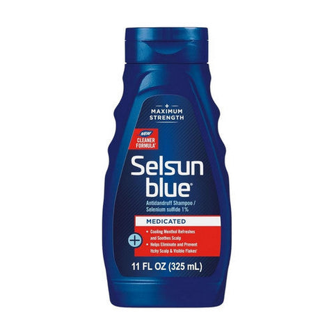 Selsun Blue, Antidandruff Shampoo Medicated Maximum Strength, 11 Oz Selsun Blue