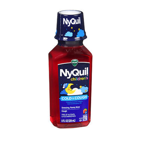 Vicks, Nyquil Kids Cold And Cough Liquid Berry, 8 Oz Vicks