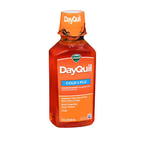 Vicks, Dayquil Cold And Flu Liquid, 12 Oz Vicks