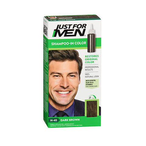 Just For Men, Shampoo In Hair Color Dark Brown, 1 Count Just For Men