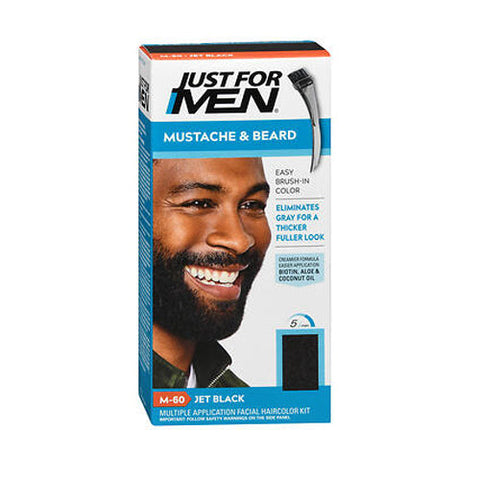 Just For Men, Color Gel Mustache Beard Sideburns, Jet Black 1 each Just For Men