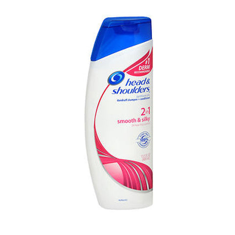 Head & Shoulders, 2-In-1 Dandruff Shampoo Plus Conditioner, Smooth and Silky 14.2 oz Head & Shoulders
