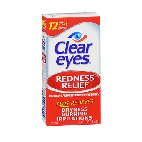 Med Tech Products, Clear Eyes Redness Relief Lubricant Eye Drops, 0.5 oz Clear Eyes