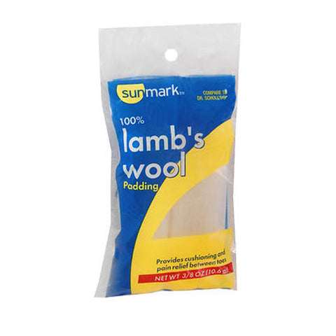 Sunmark, 100% Lambs Wool Padding, 0.375 oz Sunmark