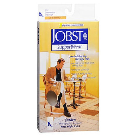 Jobst, Supportwear For Men Therapeutic Support Knee High Socks Mild Compression, 1 Pair Jobst