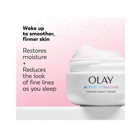 Olay, Active Hydrating Firming Night Cream, 2 Oz