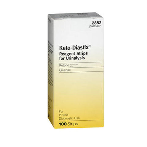 Keto-Diastix, Bayer Keto-Diastix Reagent Strips For Urinalysis, 100 Strips Keto-Diastix