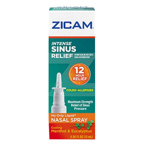 Zicam, Intense Sinus Relief No-Drip Liquid Nasal Gel, 0.5 oz Zicam