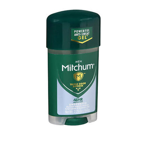 Mitchum, Men Triple Odor Defense Anti-Perspirant & Deodorant Gel Unscented, 2.25 Oz Mitchum