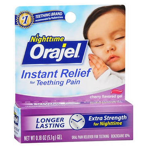 Baby Orajel, Nighttime Formula Teething Pain Relief Gel, 0.18 oz Baby Orajel
