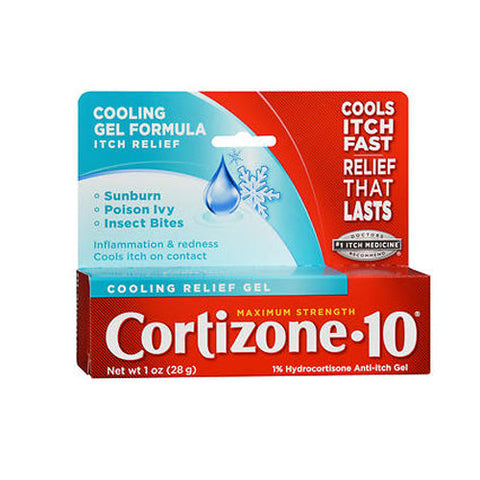 Cortizone-10, Cooling Relief Anti-Itch Gel Maximum Strength, 1 oz Cortizone-10