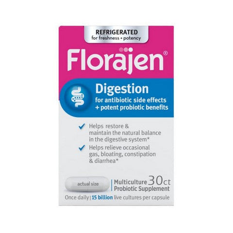 Florajen, Florajen3 Digestion Supplement, 30 Caps